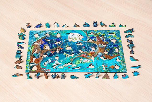 Puzzle Ravensburger Drewniane Magiczny Las 500 elementów