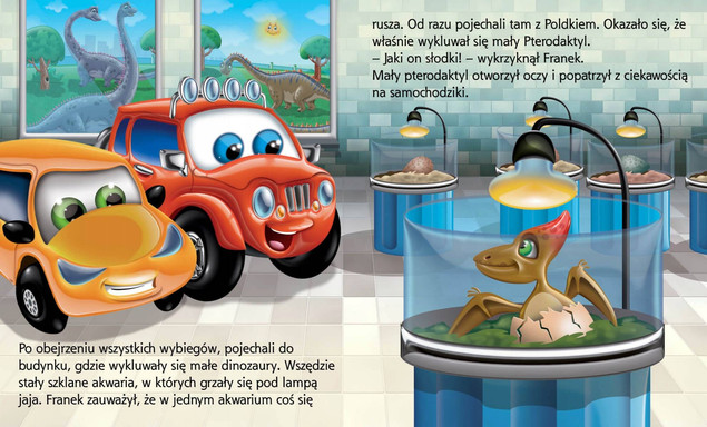 Samochodzik Franek Dinozaury - książeczka