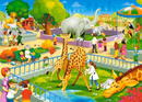 Puzzle 60 Układanka Zoo ZWIERZĘTA Safarii Żyrafa Słoń 5+ 60 Castorland