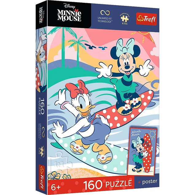 Trefl Puzzle Disney 160 el. Piękna myszka + kolekcjonerski plakat