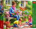 Puzzle Trefl 1000 elementów RODZINA W OGRODZIE