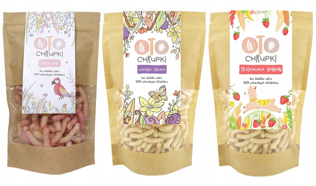 Chrupki Naturalne Mix Owoce OtoLandia 3x25g