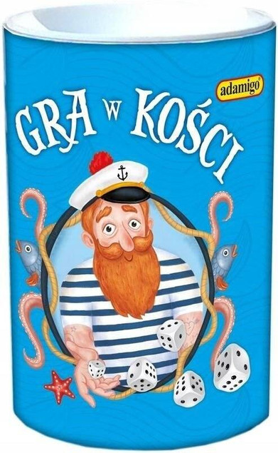 Gra w kości Marynarska Towarzyska Kubek 3+ Adamigo