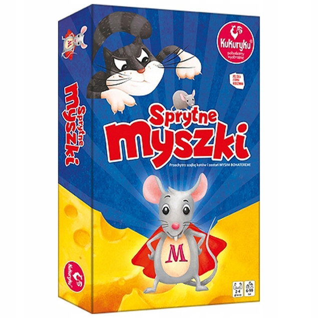 Gra Planszowa Kukuryku Sprytne Myszki Adamigo Dla Dzieci 6+