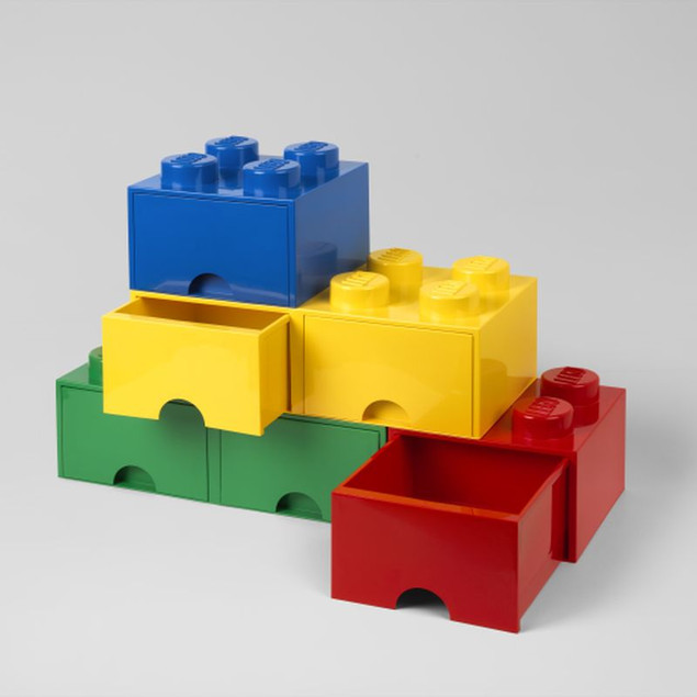 Szuflada klocek LEGO® Brick 4 (Niebieski)