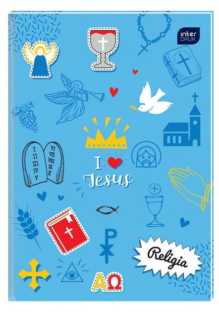 Zeszyt tematyczny RELIGIA A5 w kratkę 60 kartek INTERDRUK 70g