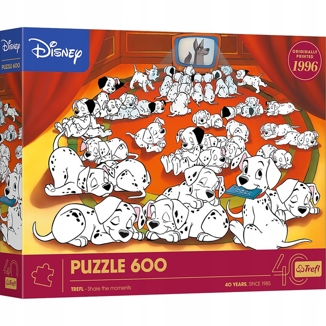 Puzzle Trefl 600 elementów 101 Dalmatyńczyków Disney