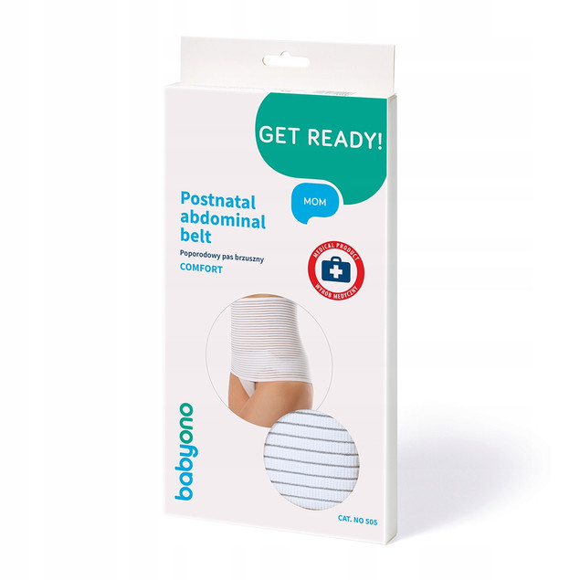 Poporodowy pas brzuszny COMFORT Babyono rozmiar L 101-110 cm