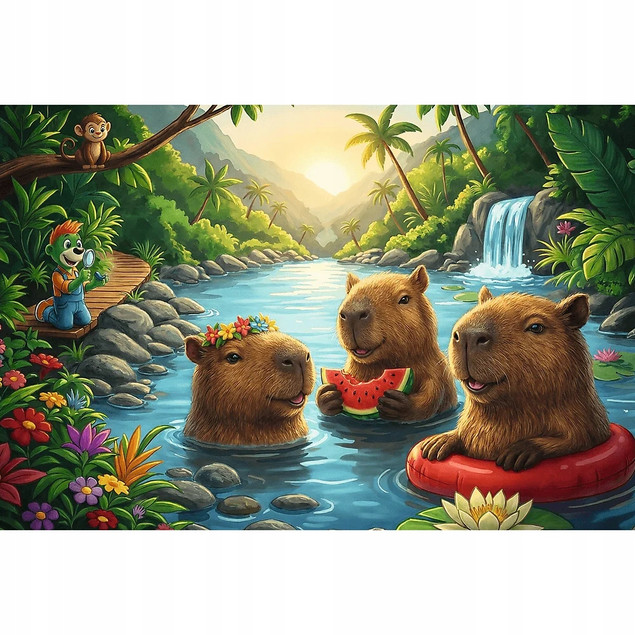 Trefl Puzzle Rodzina Treflików Kapibara 160 el. Inspired By Trends