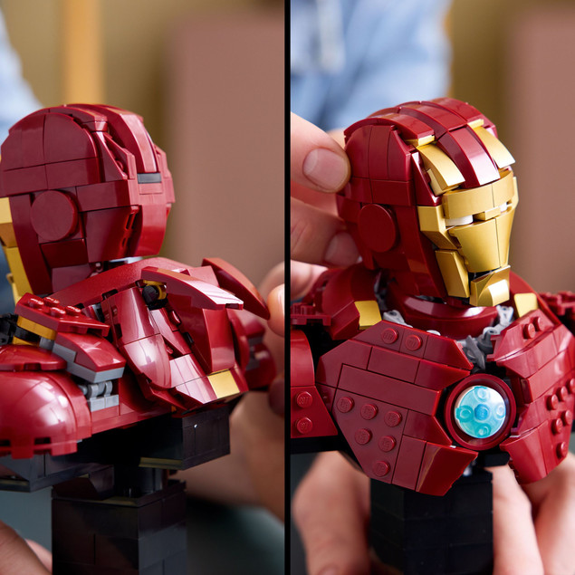 LEGO 76327 Marvel Popiersie Iron Man MK4 Model Kolekcjonerski
