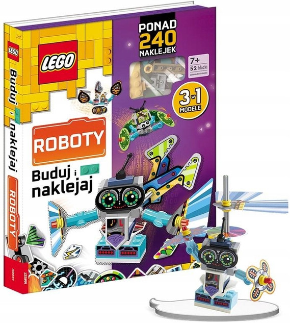 Lego books Buduj i naklejaj Roboty Praca zbiorowa