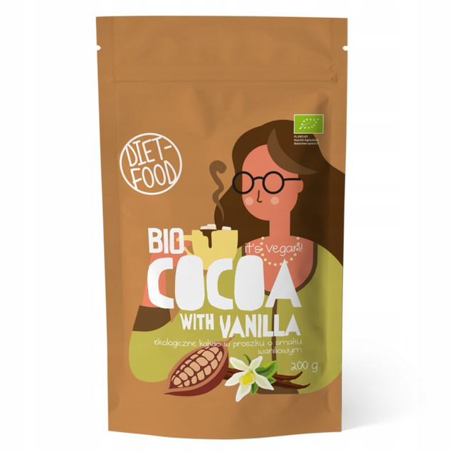 Kakao Diet Food Bio z Wanilią 200 g