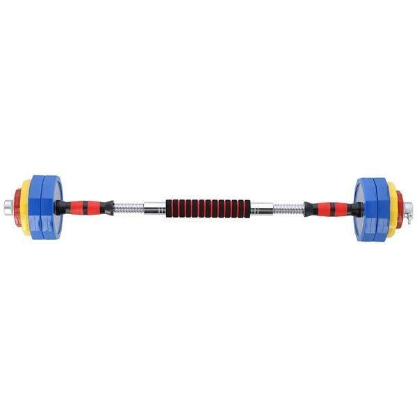 SKC20 SZTANGIELKI-SZTANGA W WALIZCE KOLOROWE  2x10KG HMS