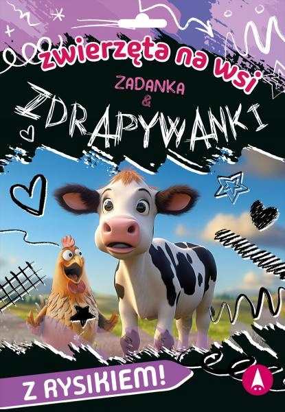 Zadanka i Zdrapywanki ZWIERZĘTA NA WSI z Rysikiem 4+ Skrzat