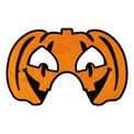 Maska na Halloween (flokowana) - Dynia