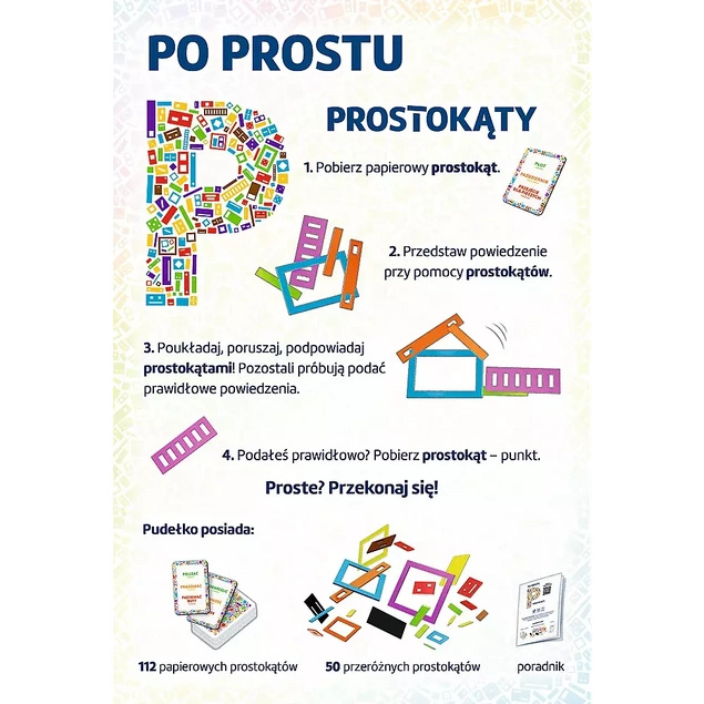 Po prostu P Prostokąty gra rodzinna 02437 Trefl