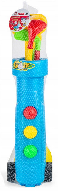 Askato DZIECIĘCY ZESTAW DO GRY W GOLFA MINI GOLF Z WÓZKIEM