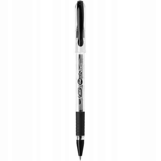 Pióro żelowe Velocity Gel czarny (12szt) BIC