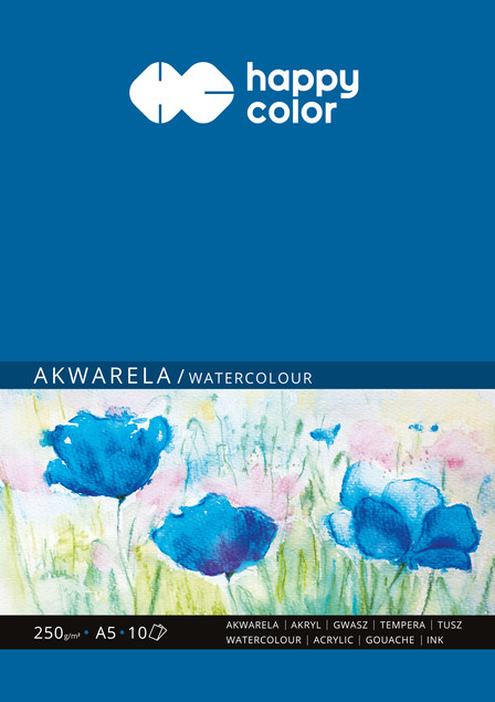 Blok Happy Color Akwarela A5 250g 10 Arkuszy