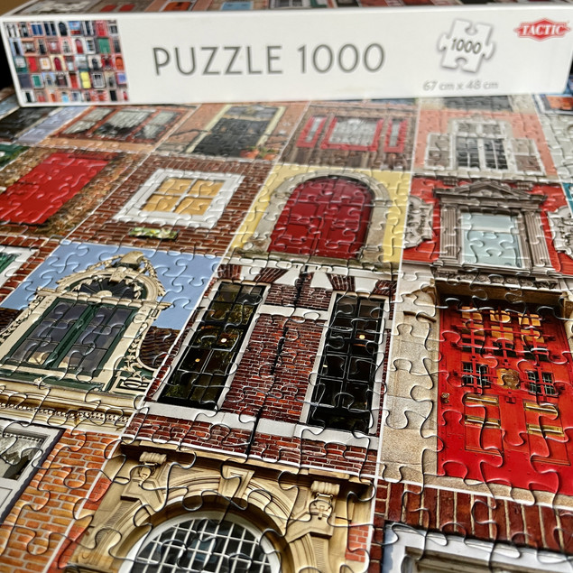 Puzzle Tactic 1000el Amsterdam: Wysoka Kamienica nad Kanałem