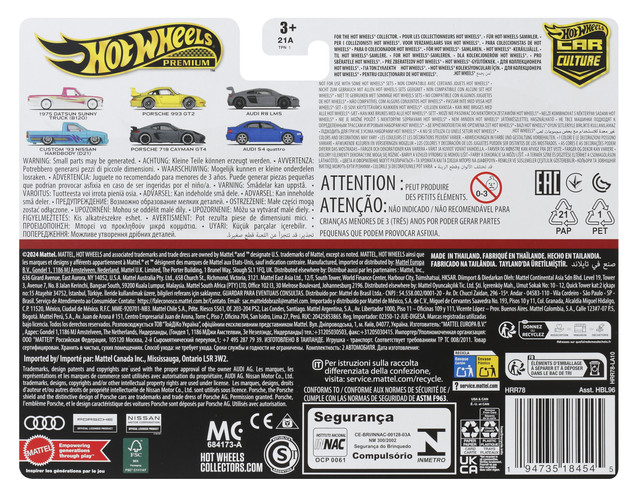 Hot Wheels Premium 2-Pack Datsun SUNNY TRUCK & Custom '93 NISSAN HARDBODY 1:64 HRR78