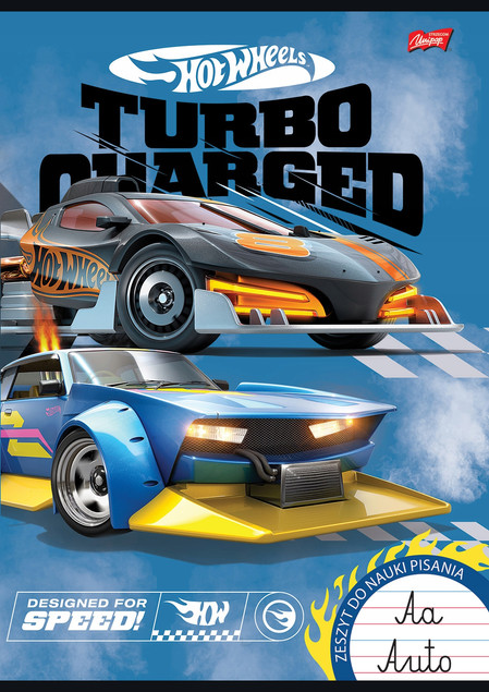 Zeszyt w trzy linie A4 Hot Wheels Unipap 32 kartek
