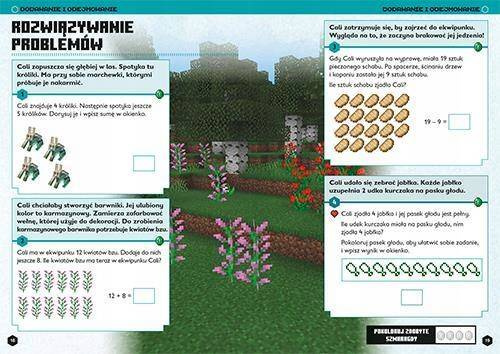 Minecraft Matematyka Megazadania D. Lipscombe B. Thompson 7+ HarperKids