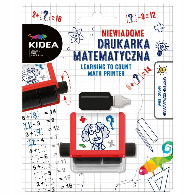 Drukarka Matematyczna RÓWNANIA Z NIEWIADOMĄ Nauka Liczenia Kidea