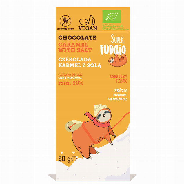 Czekolada Super Fudgio bezglutenowa karmel z solą 50 g