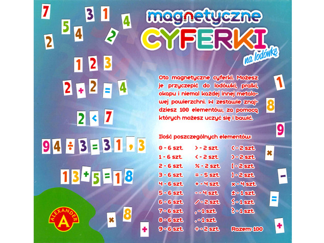 Alexander Gra Cyferki Magnetyczne na Lodówkę 11326