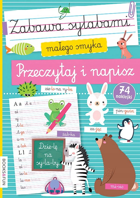 Zabawa Sylabami Małego Smyka Przeczytaj I Napisz + 74 Naklejek BooksAndFun