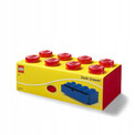 LEGO Szuflada Biurkowa Organizer Klocek Czerwony 8 Gałek do Układania w Stos