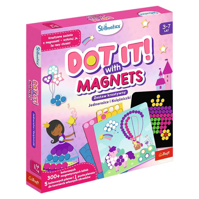 Magnesy Trefl zestaw kreatywny jednorożce i księżniczki 3 lata +