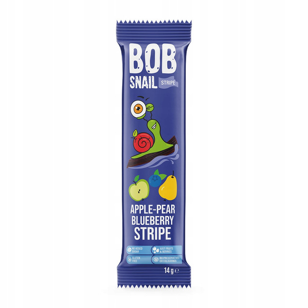 Bob Snail Paski Owocowe Mix Smaków - Zestaw 15x14g