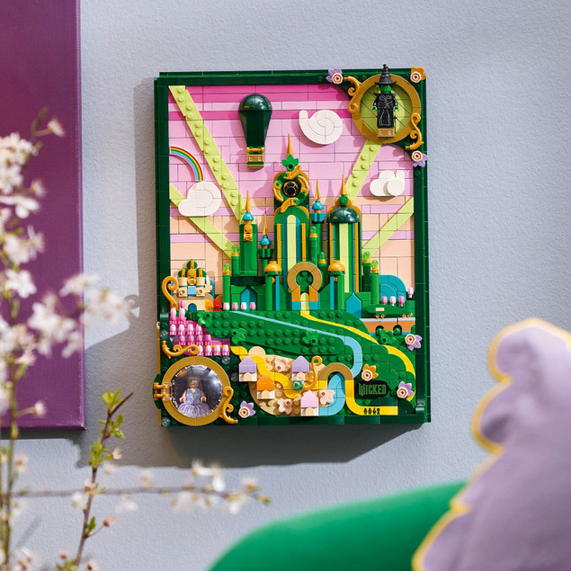 Klocki LEGO Wicked Obraz Emerald City (75685) – 1518 el. Kolekcjonerska Dekoracja