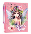 Zestaw Pamiętnik Notes z Karteczkami i Naklejkami Flower Fairy Bellisa Stnux