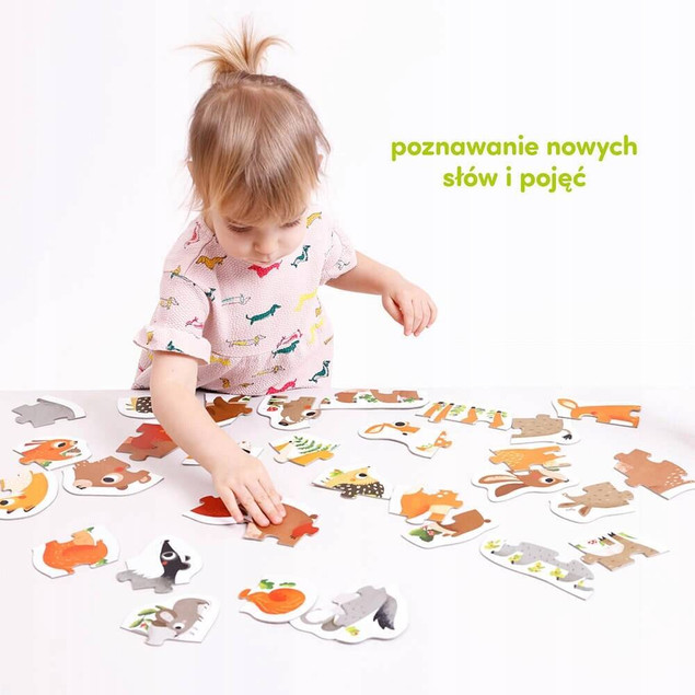 Puzzle Progresywne Zwierzątka w Lesie CzuCzu