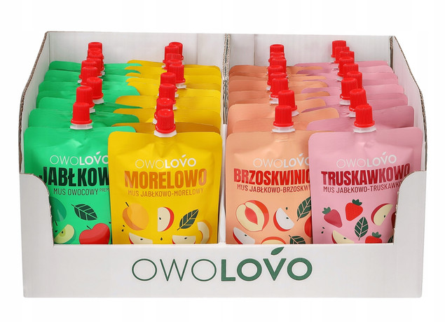 MUSY OwoLovo OWOCOWE MIX SMAKÓW 40 Sztuk x 200g