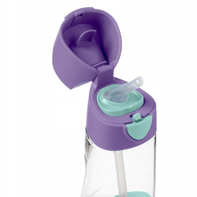 B.BOX Butelka Bidon Tritanowy FIOLETOWO BŁĘKITNA Lilac Pop 450 ml