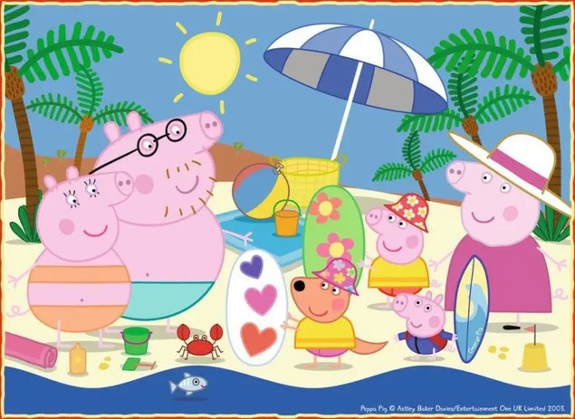Puzzle Ravensburger 72 elementy Świnka Peppa 4w1