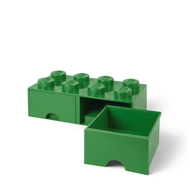 LEGO Pojemnik na Klocki z Szufladami 4x2 Zielony 40061734