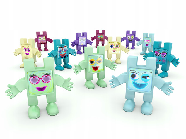 KLOCKI MELI Figurki EMOTI RAINBOW 12 sztuk - Rozwój Emocji i Kreatywności