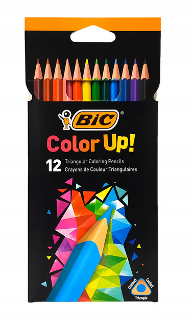 Kredki ołówkowe trójkątne BIC Intensity Up 12 szt.
