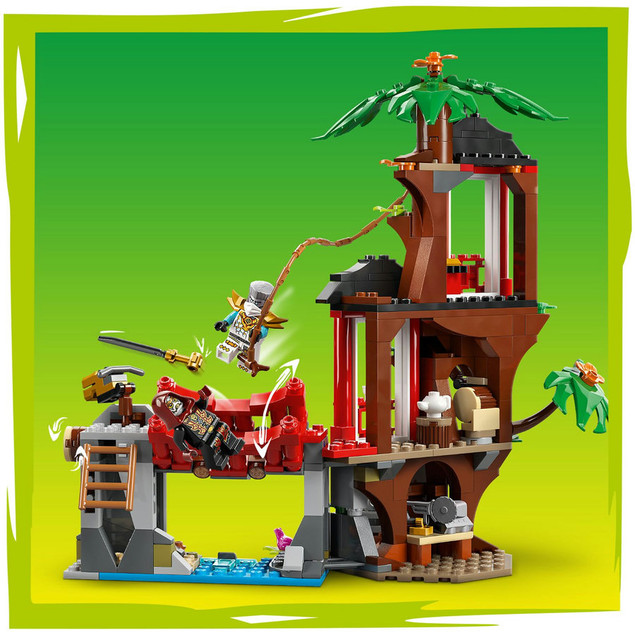 LEGO Ninjago 71857 Bitwa Ninja: Domek na Drzewie z Pojazdami Akcji