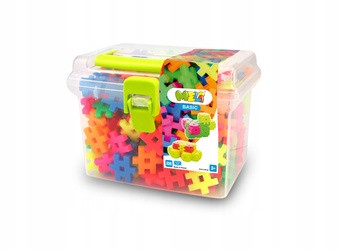 Klocki Meli Neon Travel Box 250 el. Klocki Konstrukcyjne dla Dzieci