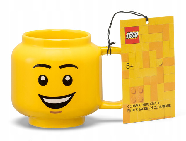 Kubek ceramiczny mała głowa LEGO - Chłopiec z uśmiechem