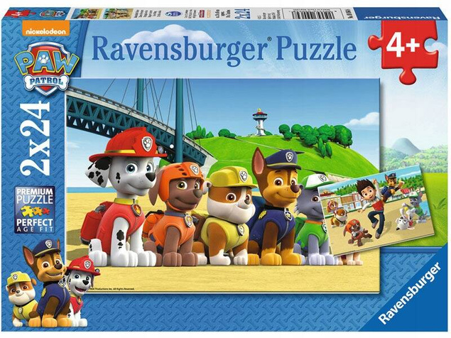 Puzzle 2x24 48el. Układanka Pieski PSI PATROL Szczeniaki 4+ Ravensburger