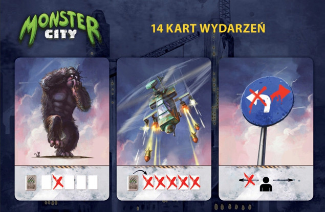 Gra planszowa Monster City Nasza Księgarnia - Rodzinna Strategia Budowania