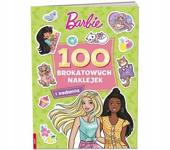 Barbie 100 brokatowych naklejek NB-1101 Praca zbiorowa