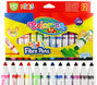 Mazaki Pisaki Flamastry Zmywalne Dla Dzieci 12 Kolorów 2+ Colorino 51415